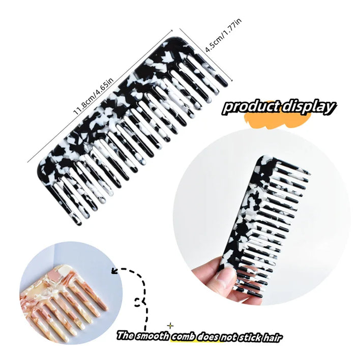 Anti Static Hair Comb, Marble Pattern