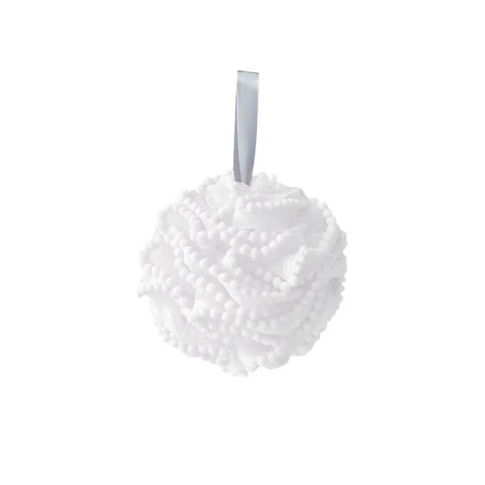 Pearl granular bath ball gently bubble soft bath towel lace back rub bath flower