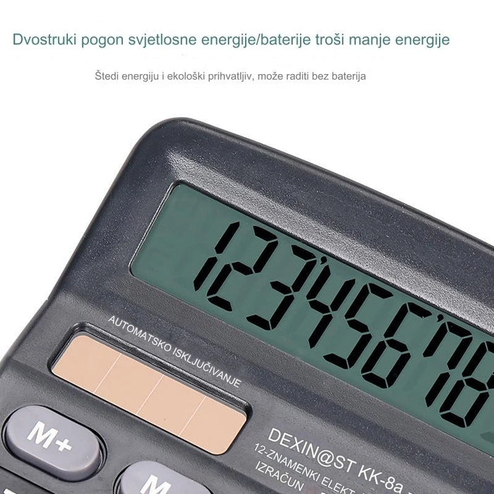 Dual Power Large Screen Solar Calculator