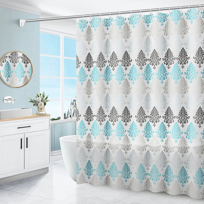 P EVA material, mildew-proof and waterproof bathroom decorative shower curtain