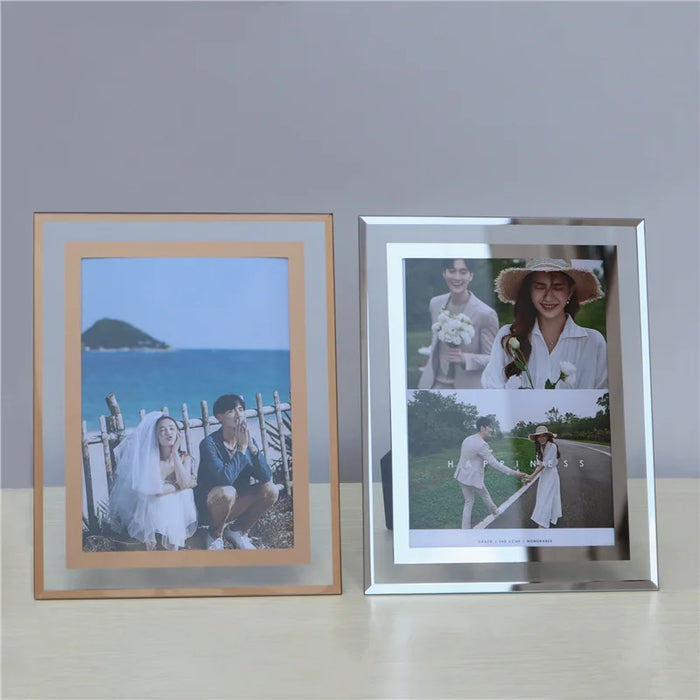 Unique Handmade Crystal Glass Picture Frame for Home Decoration