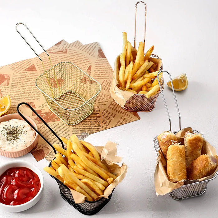 Stainless Steel French Fry Basket Snack Fry Net