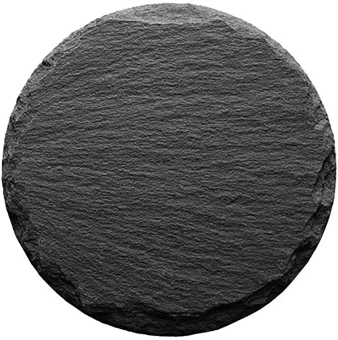 Natural rock coaster round slate coaster