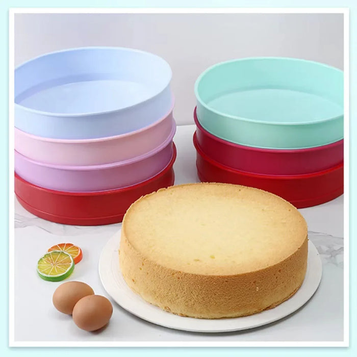 Professional-grade baking tools for perfect round cakes