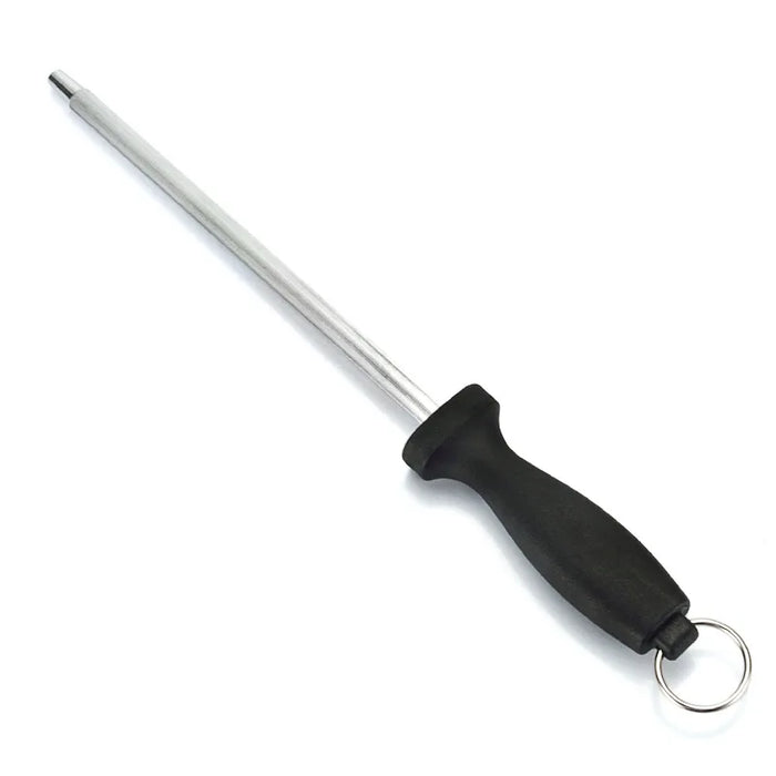 High Carbon Steel Sharpening Rod with Non-Slip Handle for Home Kitchen Tool