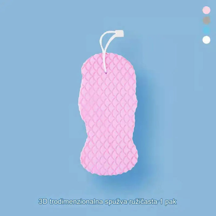 Fish scale texture baby bath sponge