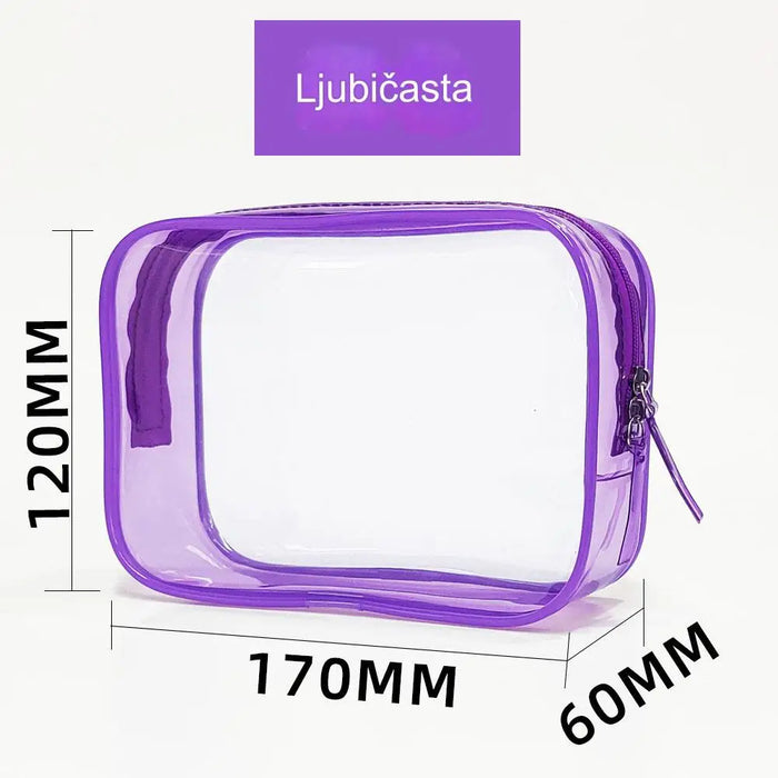 Large capacity waterproof PVC cosmetic storage bag