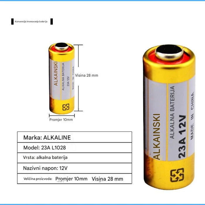 Extra-Long Lasting 12V Alkaline Battery Pack for Remote Control Doorbells, Roll-up Doors and Toys