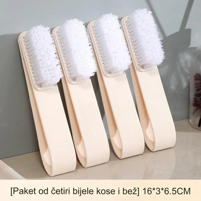 Soft-bristled shoe brush designed with nanotechnology