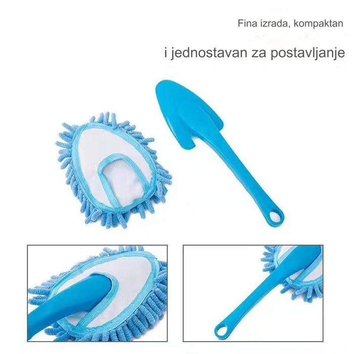 Multi-Purpose Cleaning Tools - Triangle Dust Brush, Fur Dust Collector and Dust Collector Brush