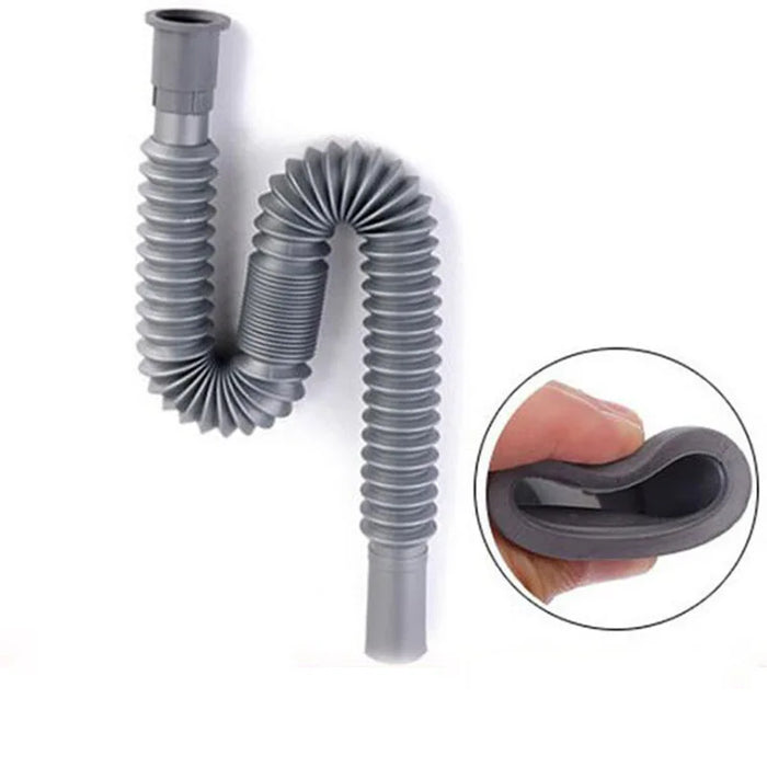 Retractable thickened plastic sink hoses for kitchens and bathrooms