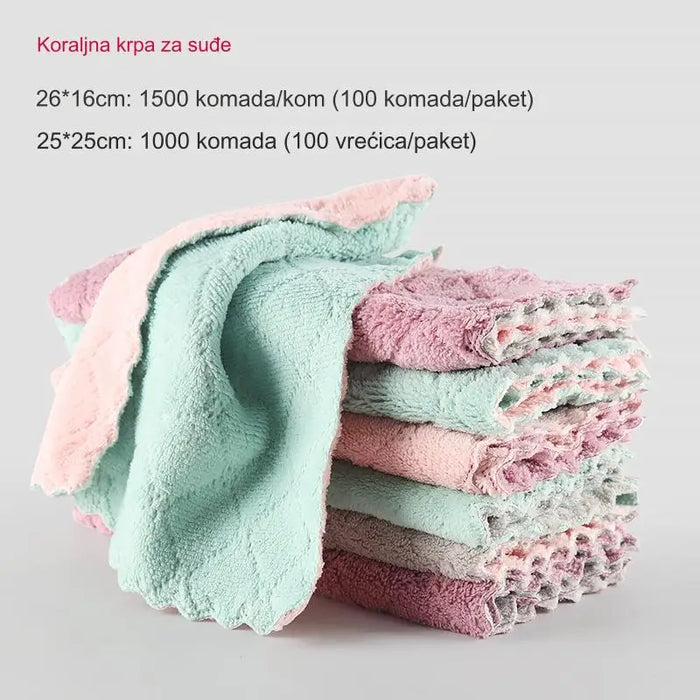 Double-sided absorbent rag