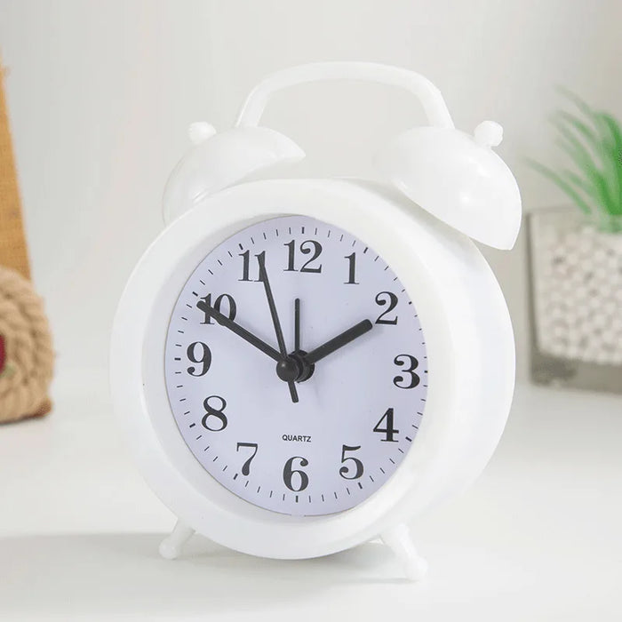 Cute little student alarm clock, desk and bedside clocks with loud ringtones