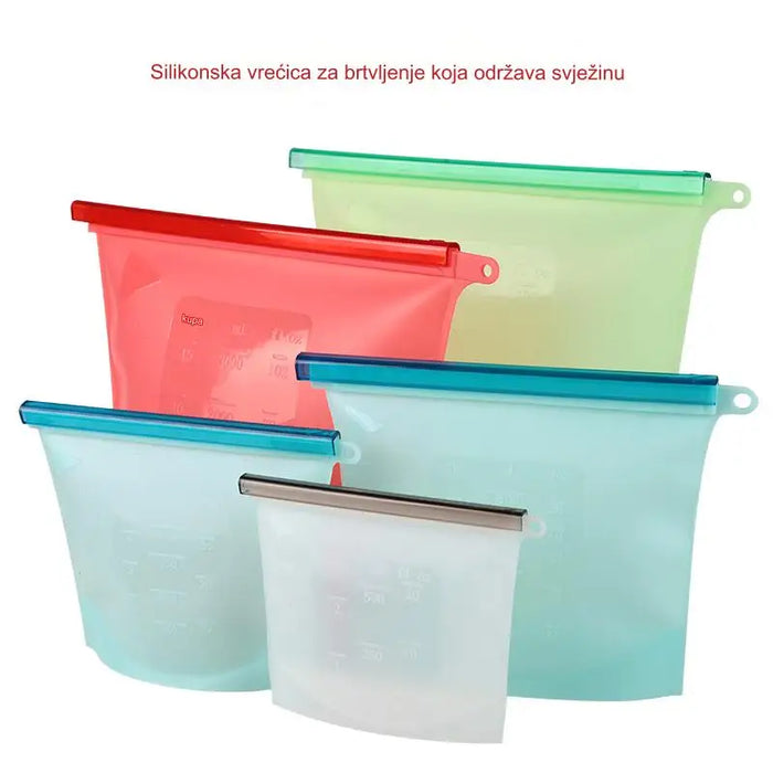 Silicone Fresh-keeping Bag 500ml 1000ml 1500ml