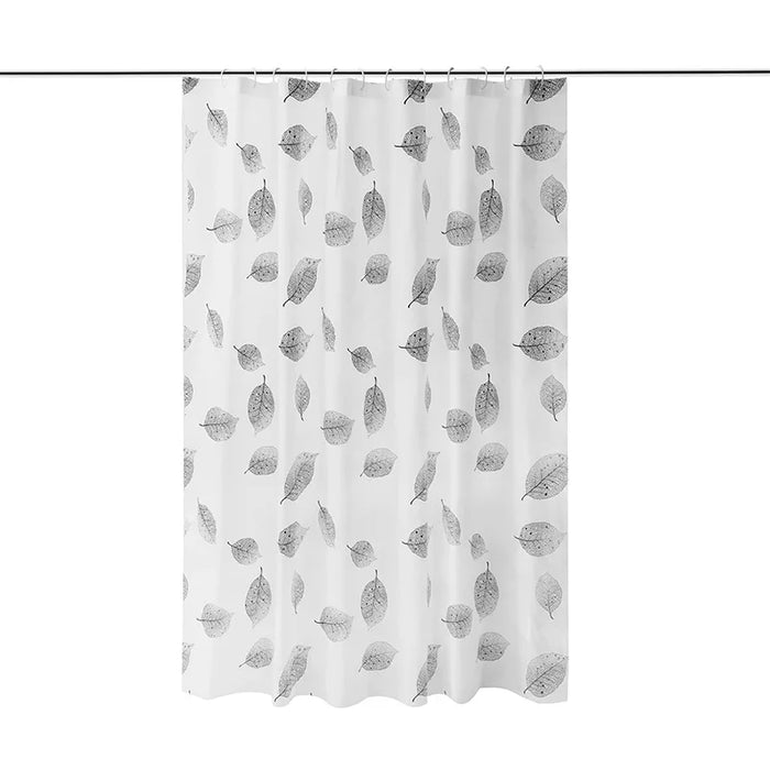 Peva bathroom shower curtain leaf toilet curtain waterproof and mildew-proof partition