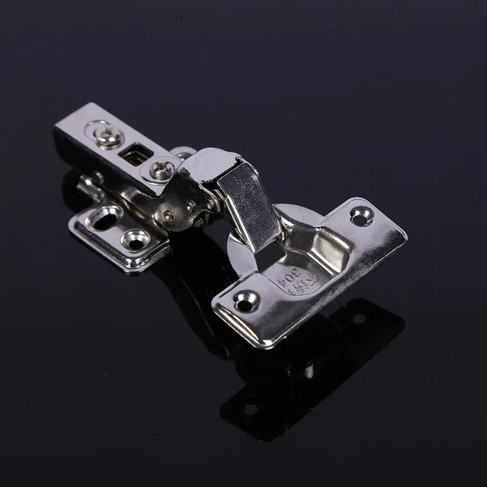 Thickened Stainless Steel Cabinet Hinges with Removable Hydraulic Buffer and Quiet Close