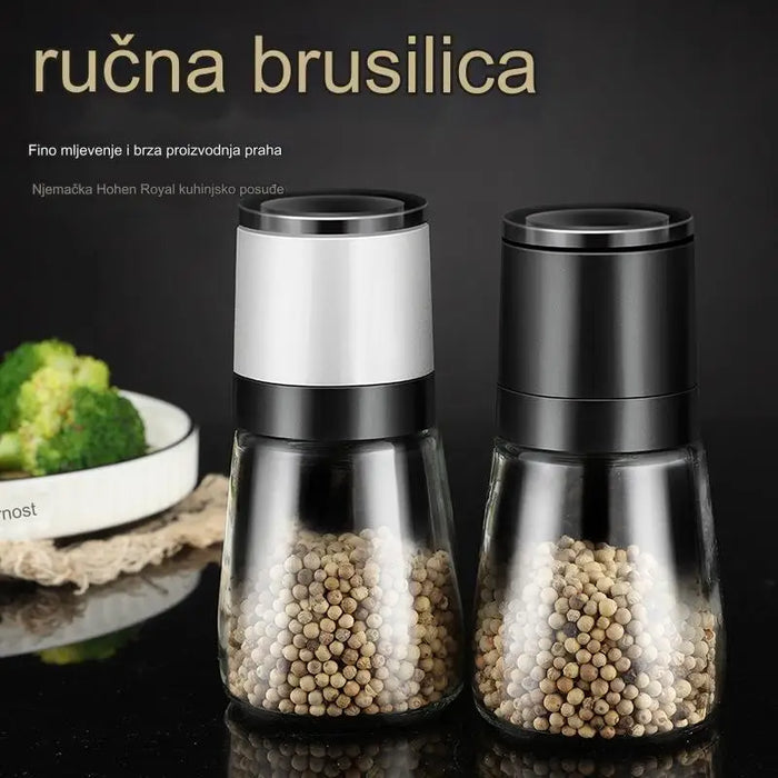 Hand pepper grinder with adjustable roughness multi-purpose kitchen tool