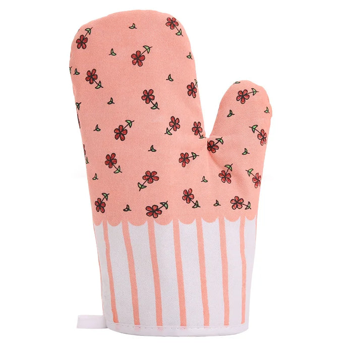 Thickened Heat Resistant Oven Mitts for Baking and Microwave Use