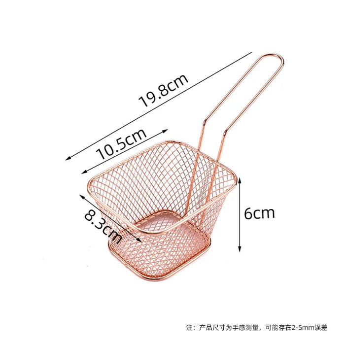 Stainless Steel French Fry Basket Snack Fry Net