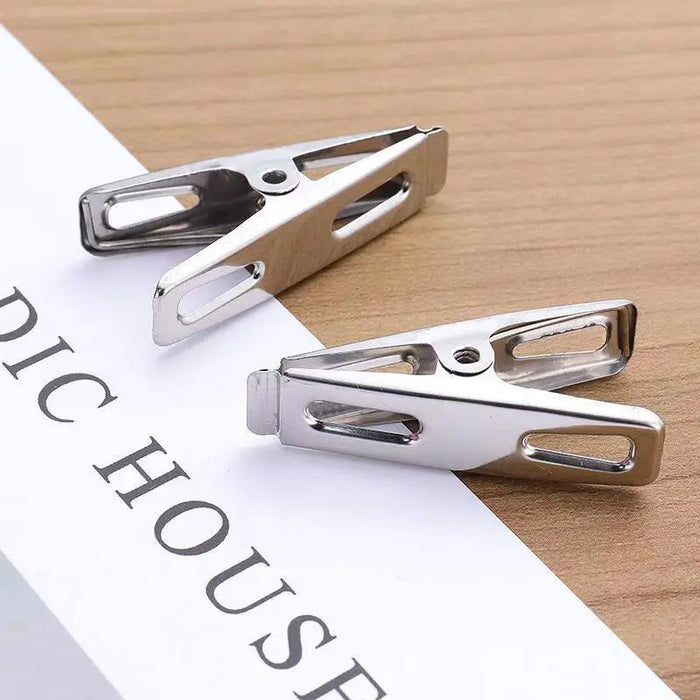 Durable stainless steel clothespins