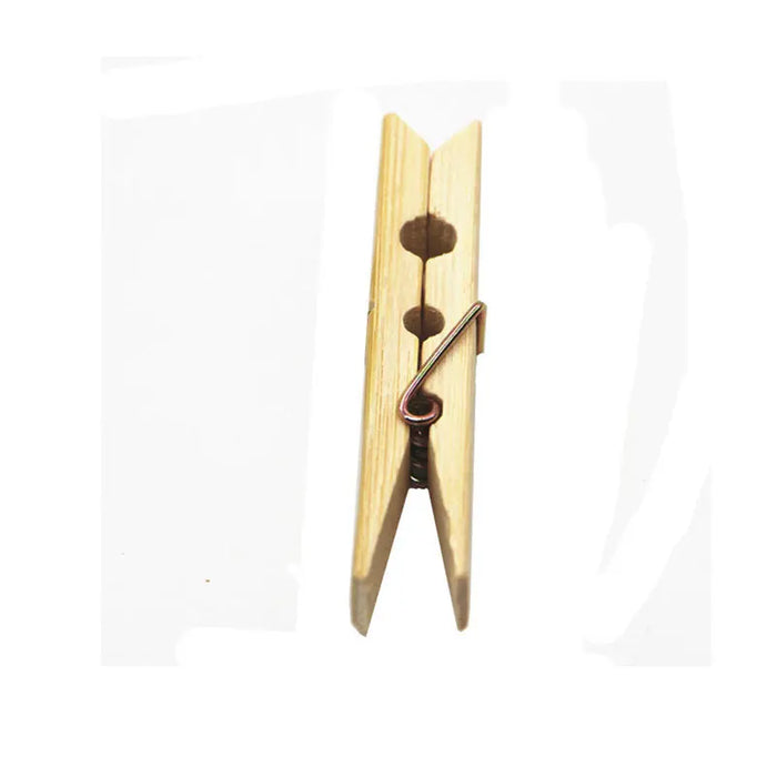 Premium Bamboo Clothes Clips - Strong, Durable and Eco-Friendly Laundry Clips