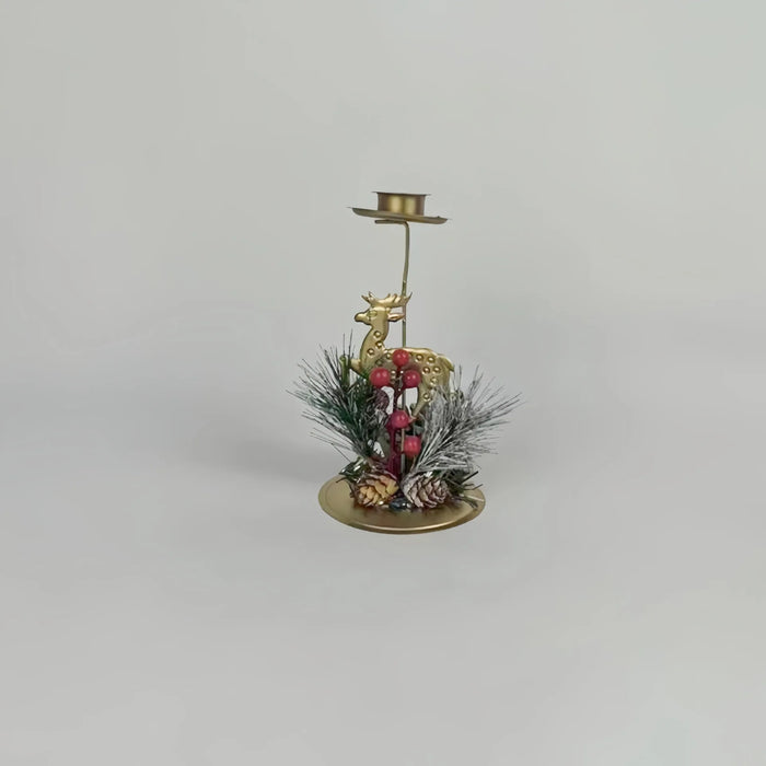 Festive christmas candlestick