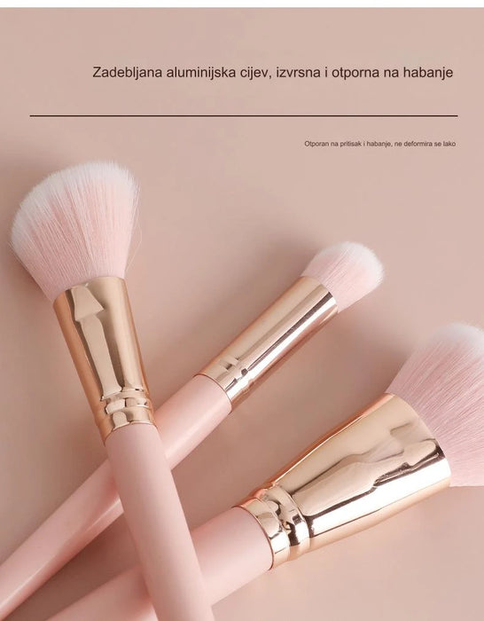 Elegant makeup brush set, complete flawless makeup set