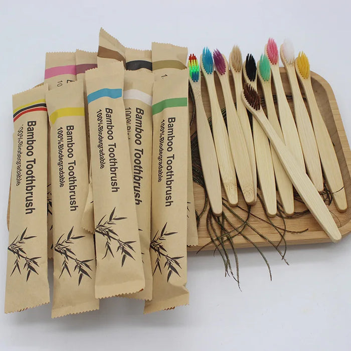 Paper Bag Bamboo Toothbrush