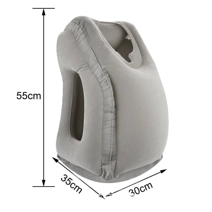 Inflatable throw pillow sleeping artifact travel pillow