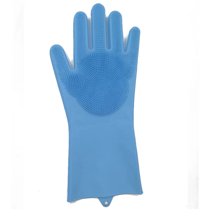 Durable waterproof household gloves with silicone dishwasher