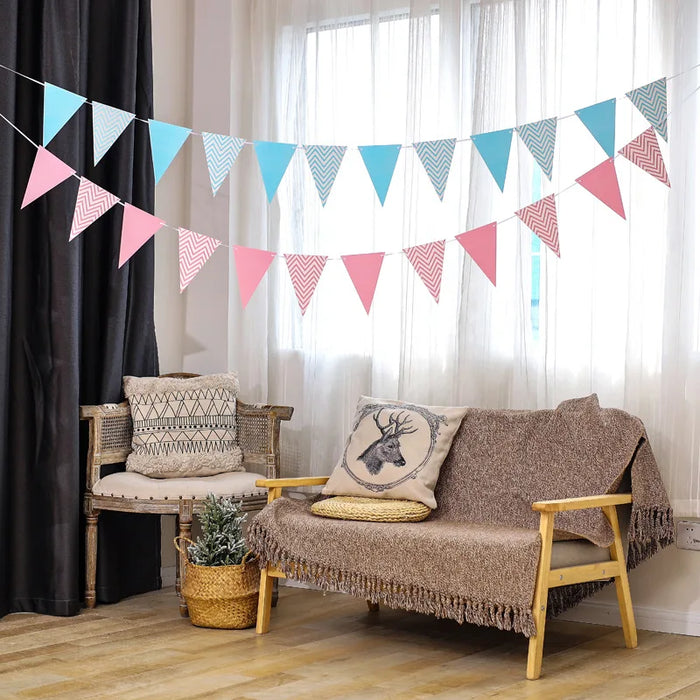 Waving pennants birthday party decorations