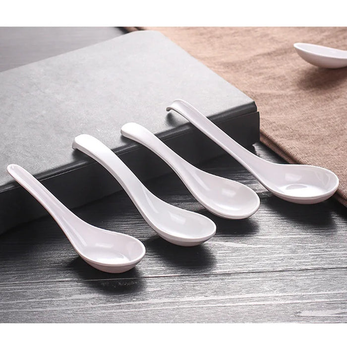 Imitation porcelain plastic spoon