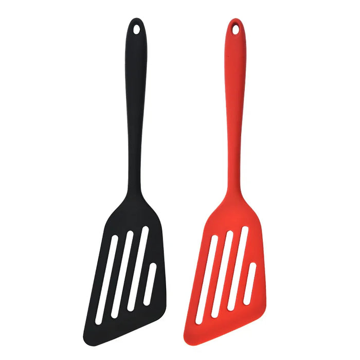 Flexible silicone spatula for non-stick pans