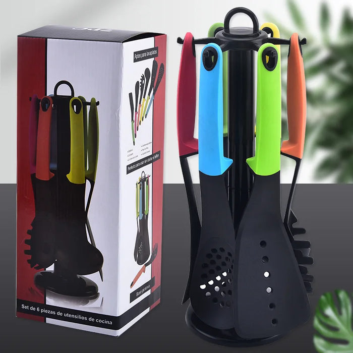 Color cooking tool set with