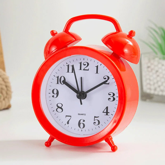 Cute little student alarm clock, desk and bedside clocks with loud ringtones