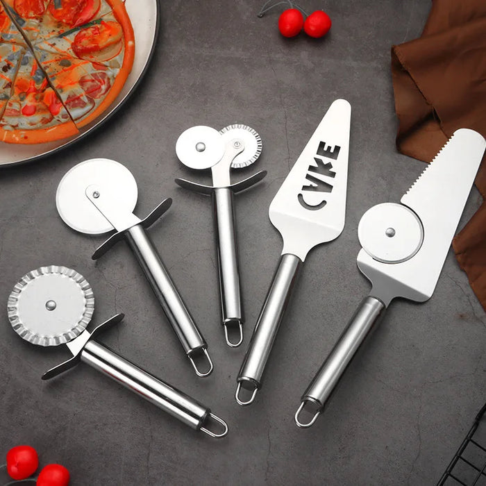 Stainless steel kitchen utensils pizza cutters multi-functional creativity