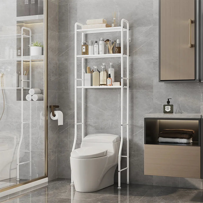 Multi-purpose floor-to-ceiling lockers for washing machines and bathrooms