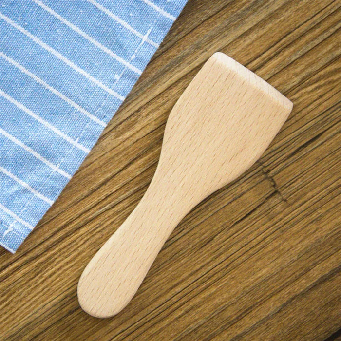 Multifunctional wooden cooking utensils with easy-to-hold handles