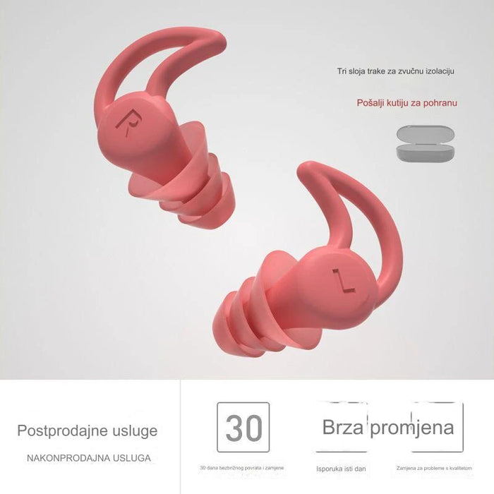 Ultra-Soft Silicone Earplugs for Noise Blocking, Sleeping, Swimming, Dormitory, and Noise Reduction