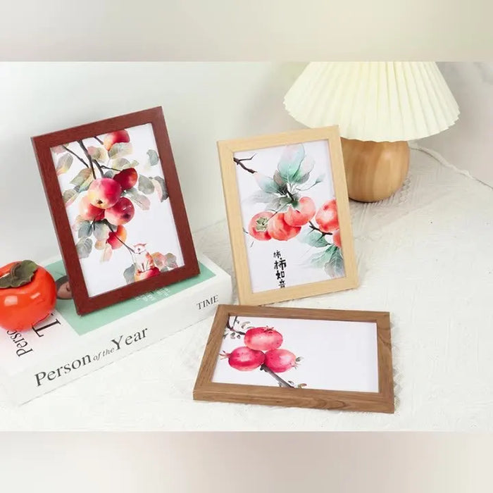 Innovative wooden photo frames for wall decoration and tabletop display