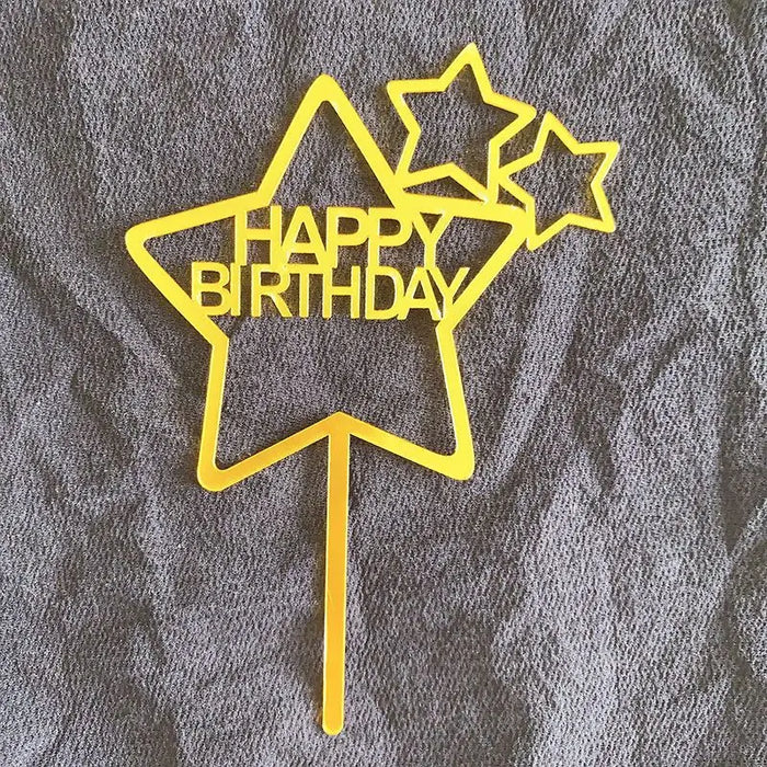 Happy birthday cake decoration