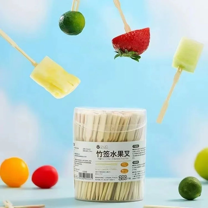 Disposable dessert cake fruit fork