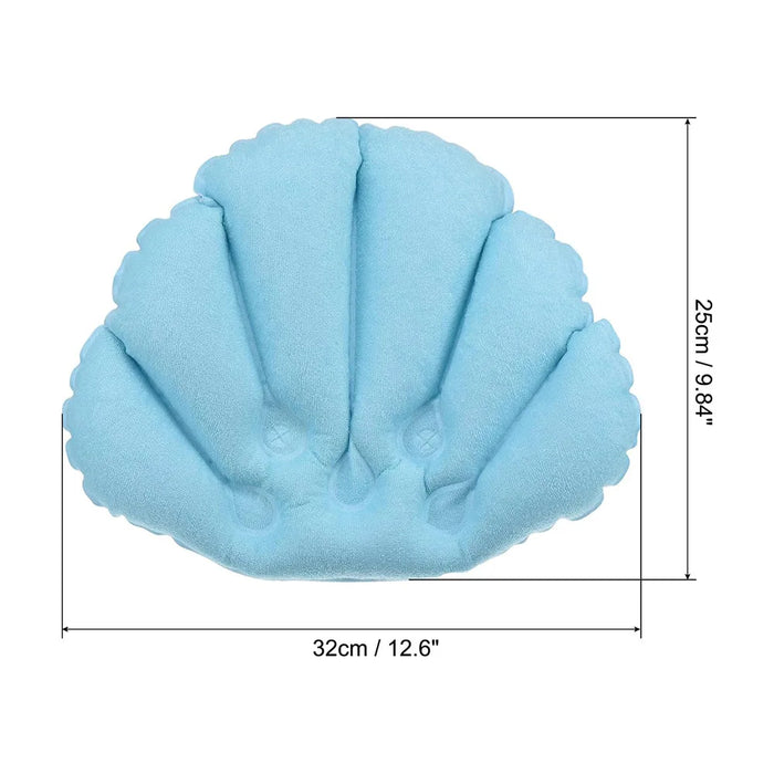 Home Inflatable Bath Pillow with Suction Cup