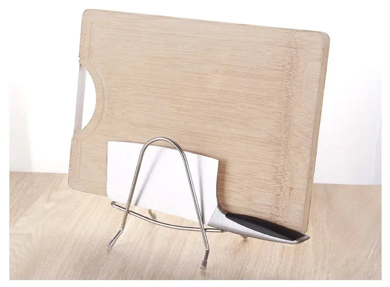 Stainless steel cutting board rack household cover seat frame