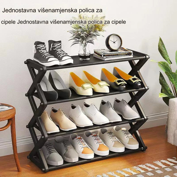 Easy-to-assemble multifunctional shoe cabinet