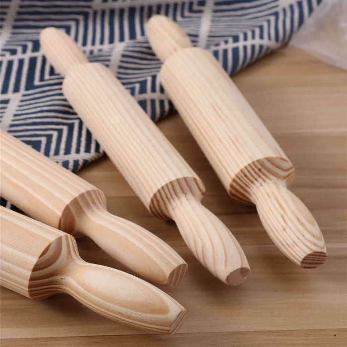 Eco-Friendly and Safe Wooden Rolling Pin for Perfectly Rolled Dough and Baked Goods, Non-Slip Handles