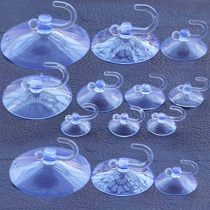 Transparent suction cup hook bathroom kitchen tile vacuum plastic suction cup hook pvc perforated glass suction cup