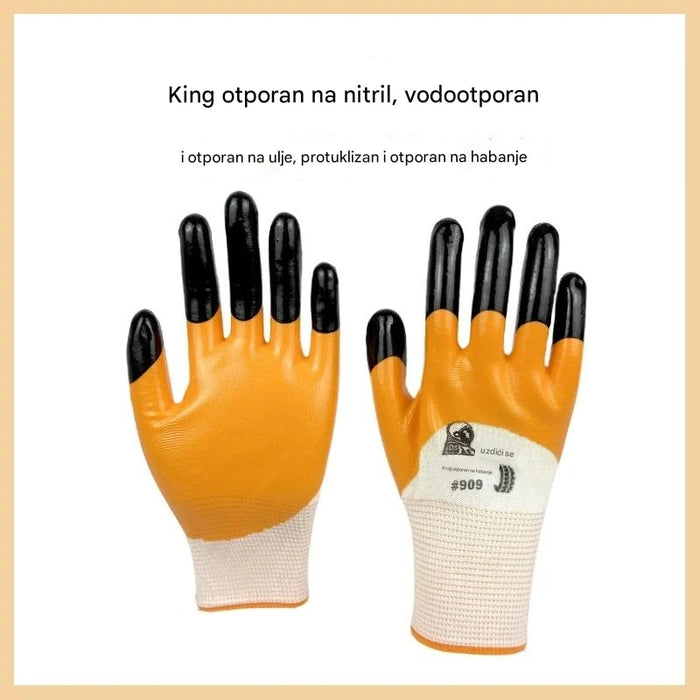 Durable Rubber Palm Garden Gloves