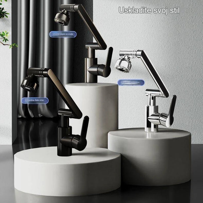 Rotatable faucet extender