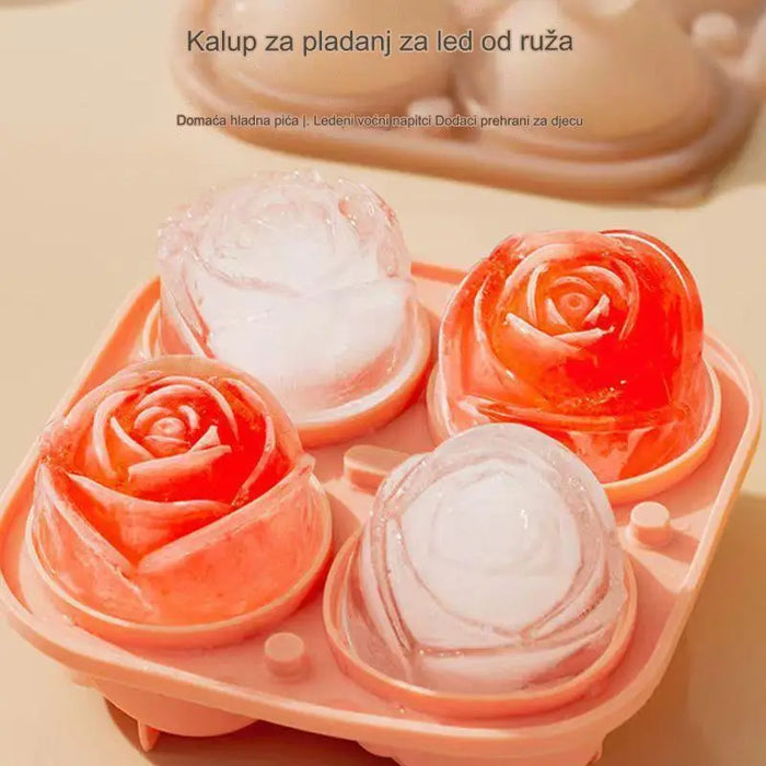 Rose ice grid mold (large)